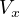 V
  x  